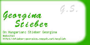 georgina stieber business card